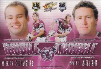 2009 Select NRL Champions - Double Trouble #DT2 Brett Stewart / Matt Orford Front